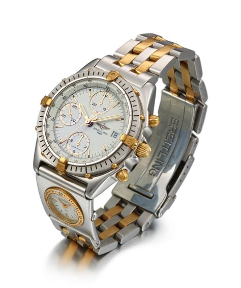 breitling chronograph gold filled watch|Breitling stainless and yellow gold.